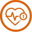 Type 1 of AFib icon.